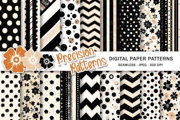 Download Black and White Polka Dots Stripes Patte - Stripes Collection