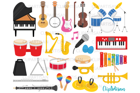 Download Musical Instruments Clip Art - Musical Collection