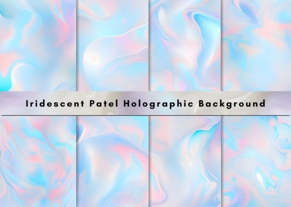 Download Iridescent Holographic Background - Holographic background Collection