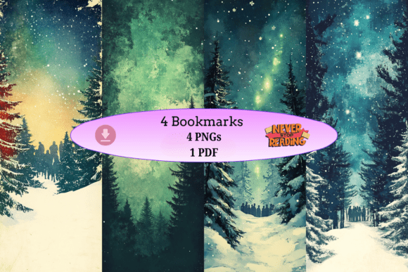Download Silent Forest Night Bookmark Set - Premium Bundle