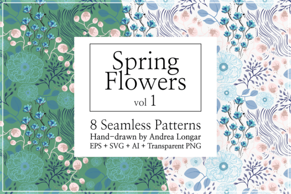 Download Spring Vector Flower Patterns #1 - Flower pattern Collection