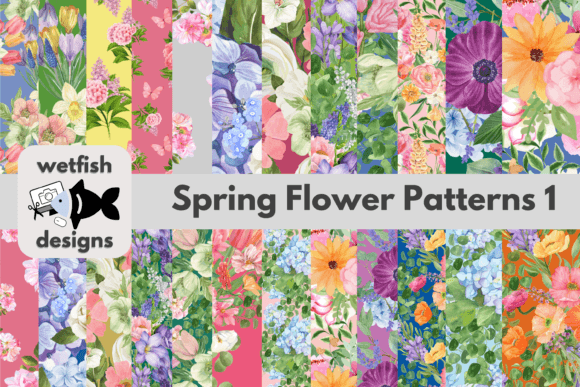 Download Spring Seamless Flower Patterns 1 - Flower pattern Collection