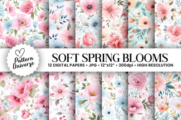 Download Soft Spring Blooming Flower Patterns - Flower pattern Collection