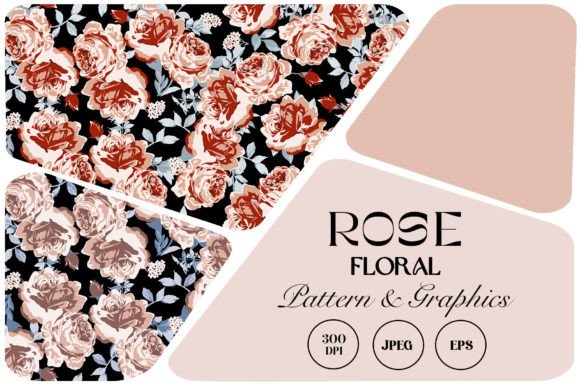 Download Seamless Floral Patterns with Roses - Floral patterns Collection