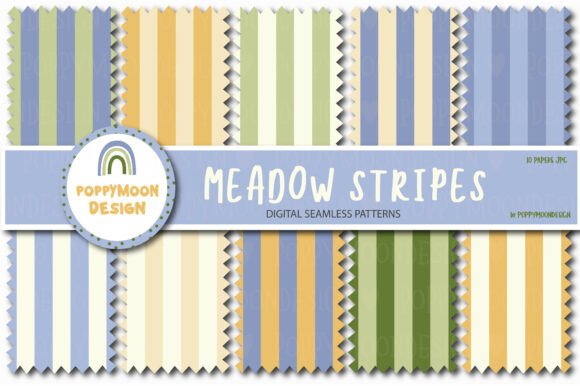 Download Meadow Stripes Paper Set - Stripes Collection